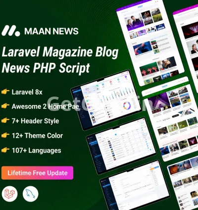 Maan News – Laravel Blog & News Portal Script (PHP CMS)